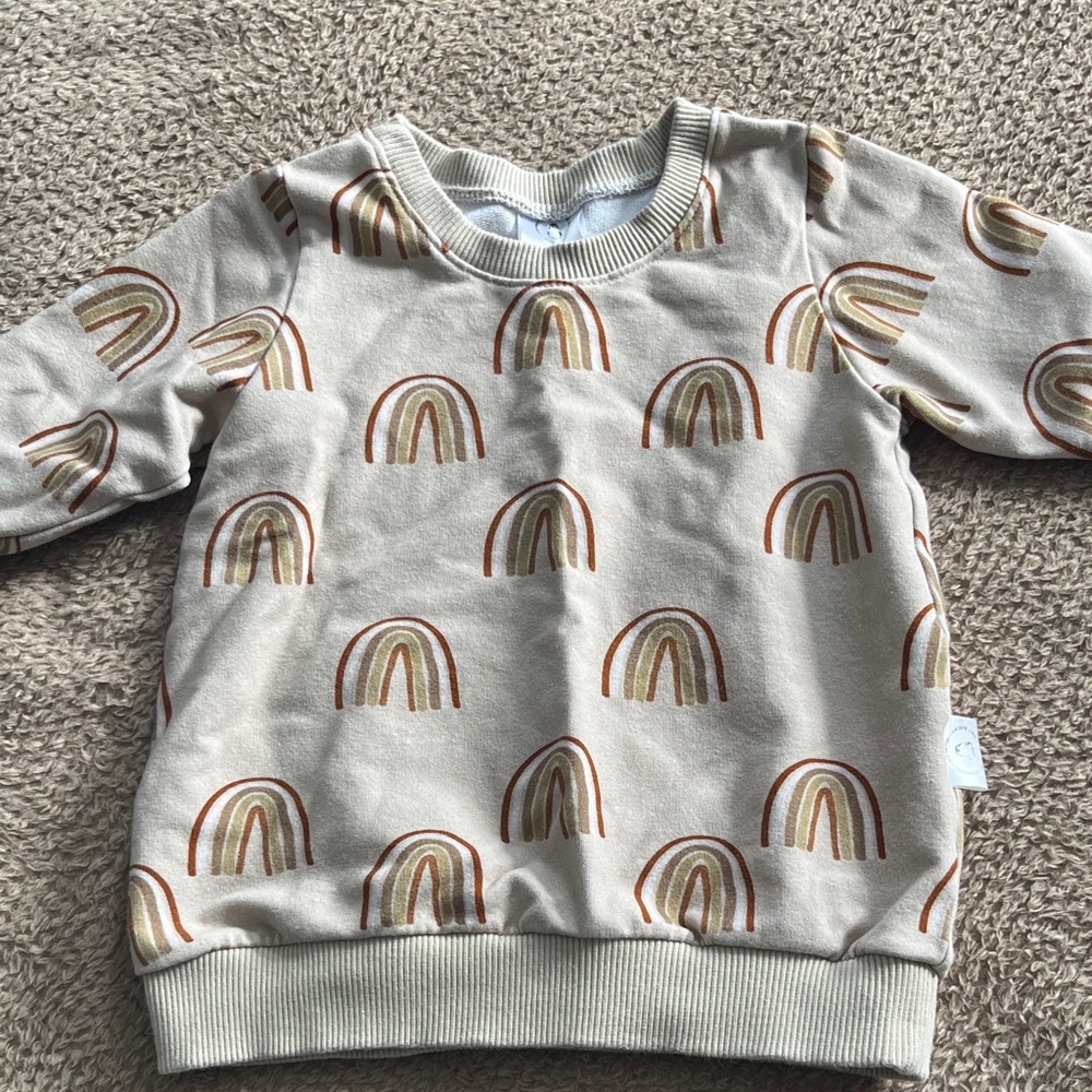 Kids Rainbow Patterned Sweatshirt